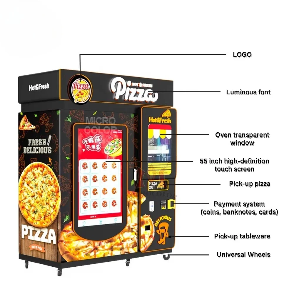 Commercial Vending Machine - Distributeur automatique de pizzas YG personnalisé,