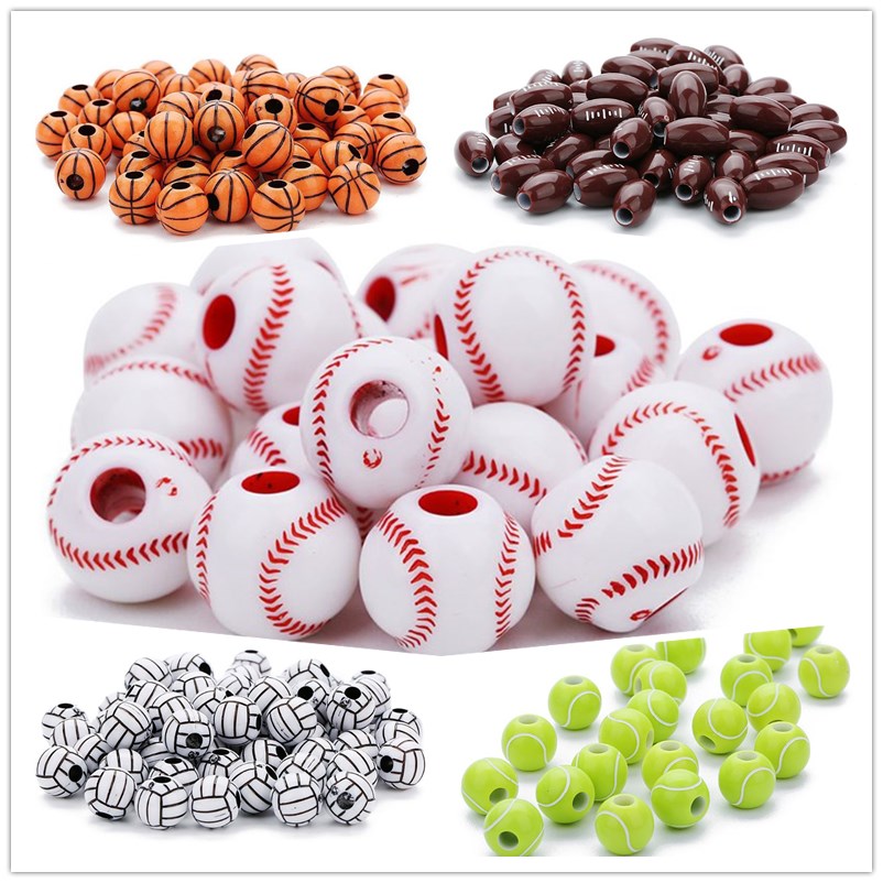Basketball Arcade Game - Perles acryliques de sport (football, baseball,