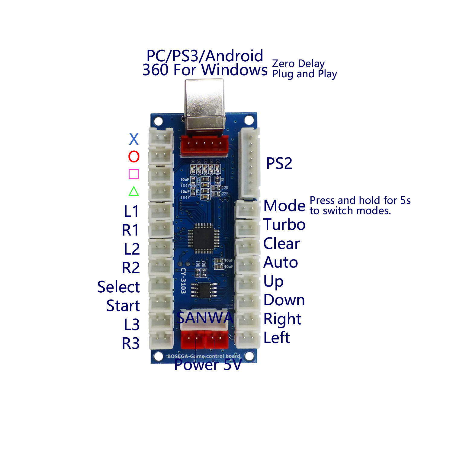 Carte PCB encodeur sans latenc - Arcade Button Pcb avis et prix