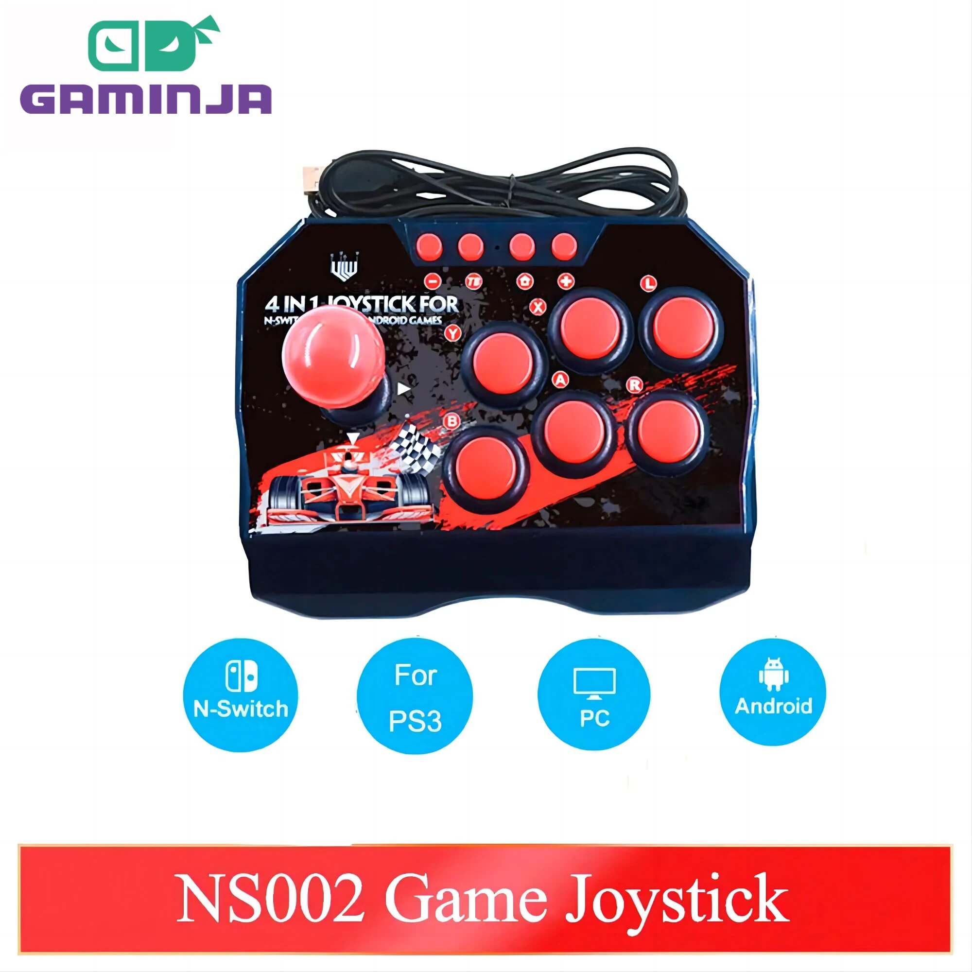 GAMINJA NS002 4 En 1 Rétro Arc - Arcade Game Jackpot avis et prix