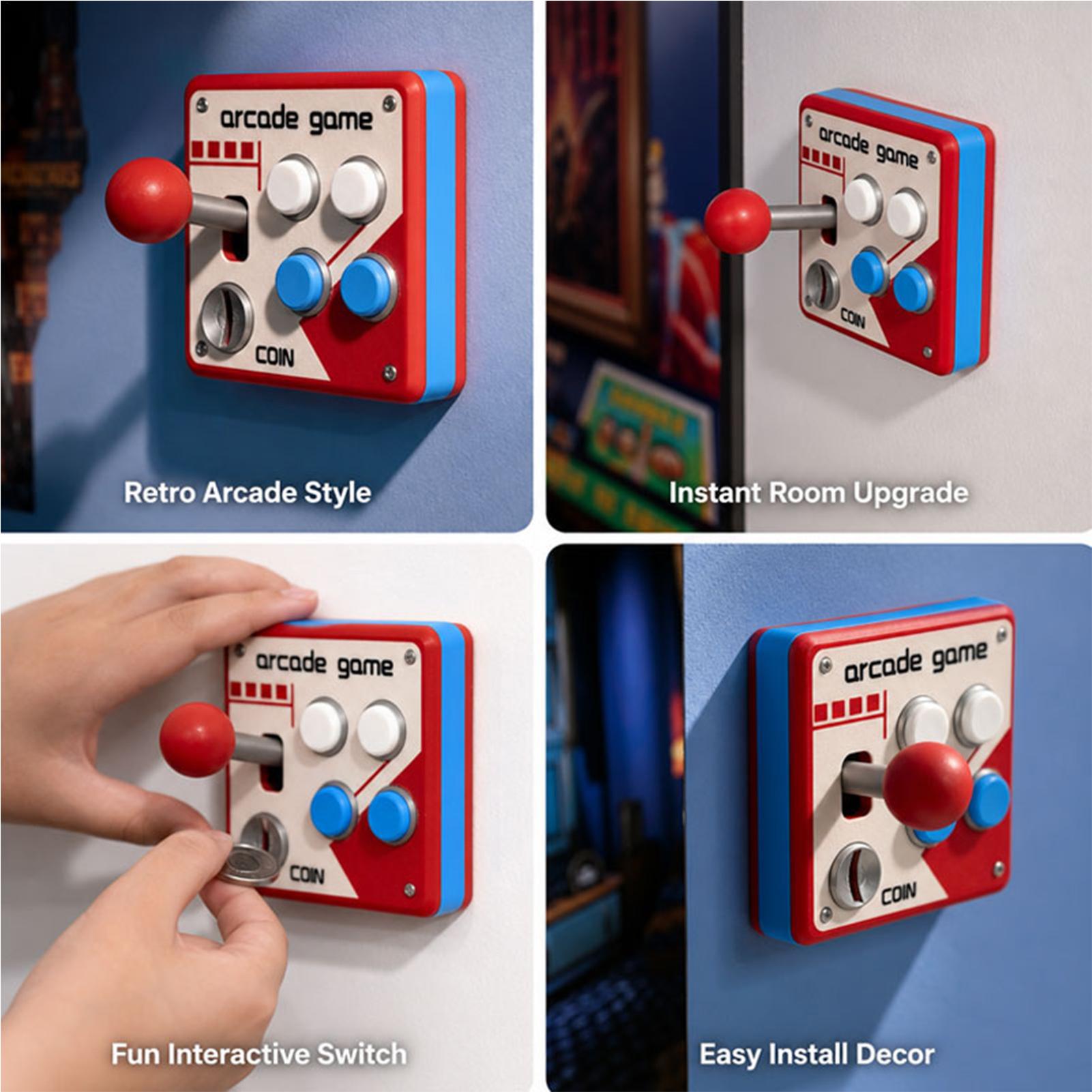 Cache-Interrupteurs Rétro Créa - Arcade Games & Vending Llc avis et prix