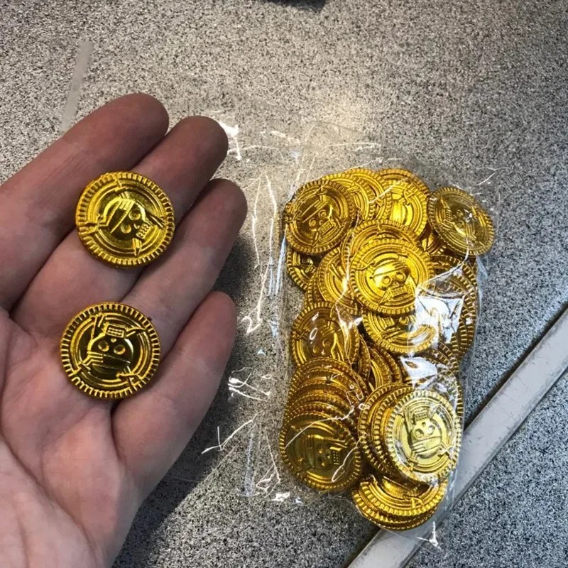 Pièces d'or de Pirate en plast - Arcade Game Coin avis et prix